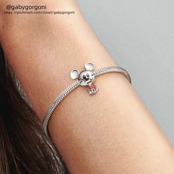 Pandora Disney Mickey Mouse Red Trousers Charm|Pendant - Picture 2 of 2